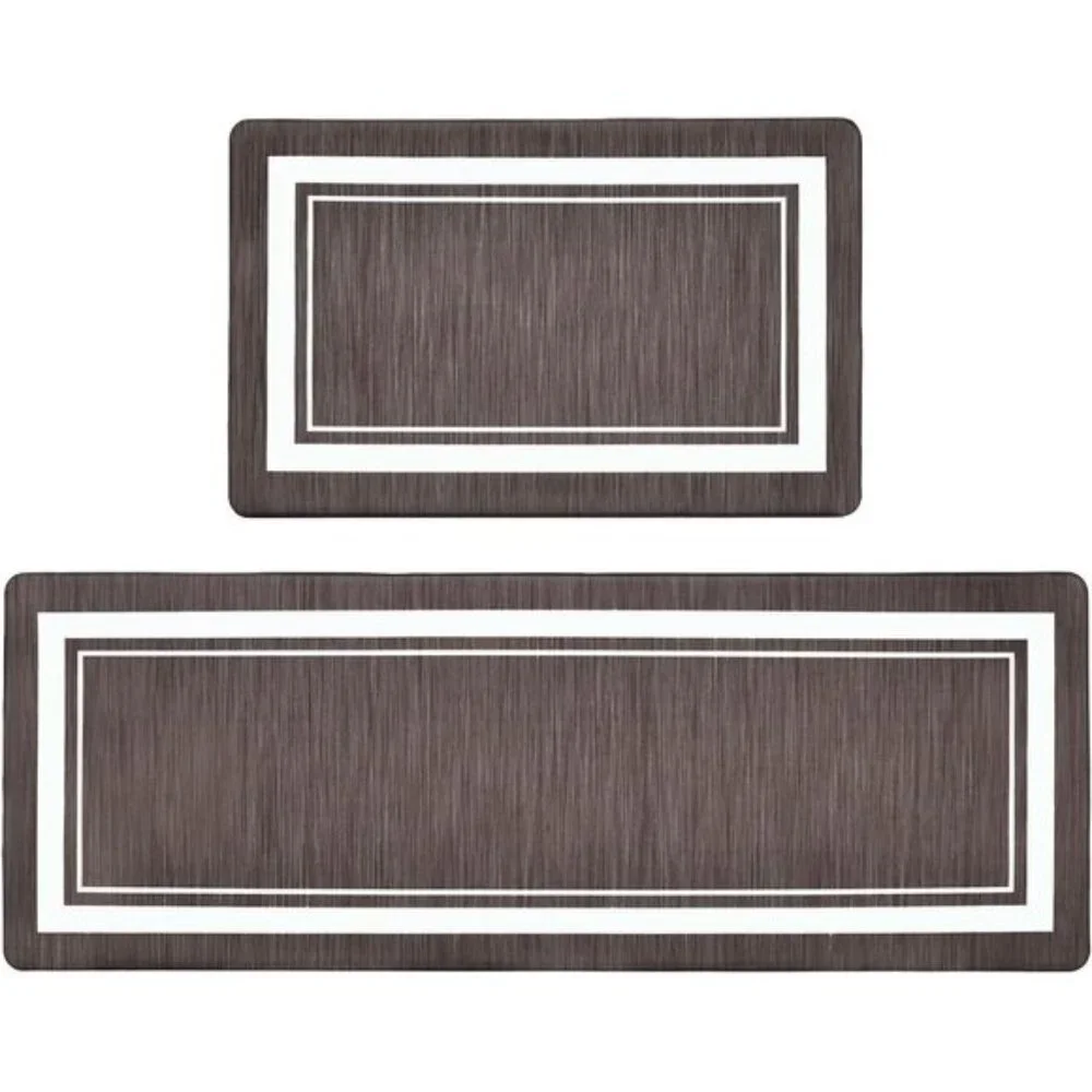 New Anti-Fatigue Kitchen Mat Set, Cushioned, Non-Slip, Waterproof, Washable